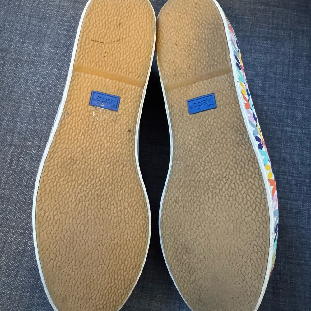 Keds White Platform Sneakers SPECIAL EDITION Multicolor People Motif - Picture 6 of 6